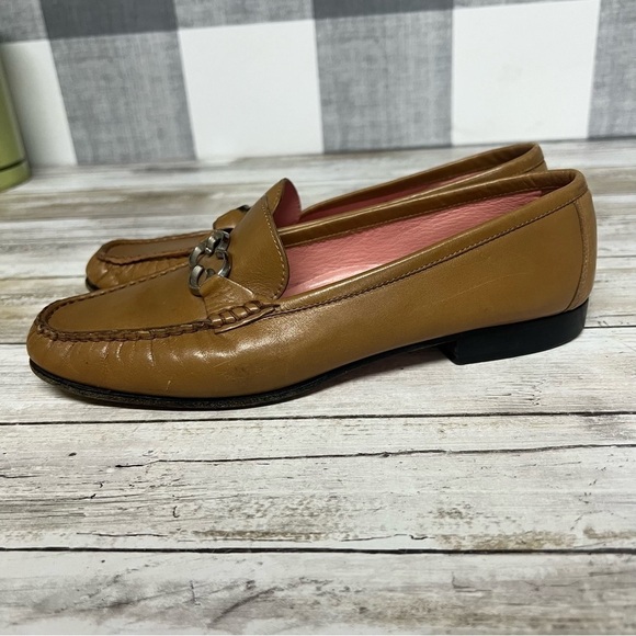 Escada Tan Leather Loafers - Picture 6 of 14